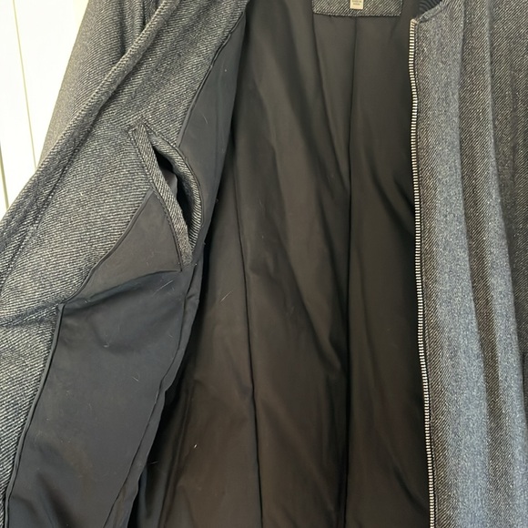 CALVIN KLEIN MENS GRAY TWEED BOMBER JACKET - Picture 7 of 9